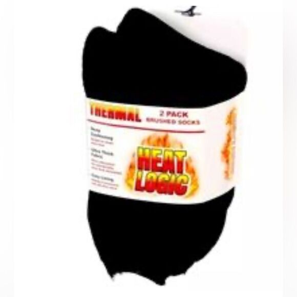 NWT- ONE SIZE Thermal heat logic woman’s insulated brushed socks, 2 pack - Picture 1 of 4